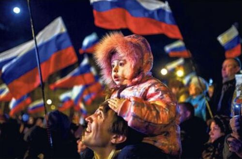 Жители Крыма проголосовали за воссоединение с Россией. Фото: «Independent»
